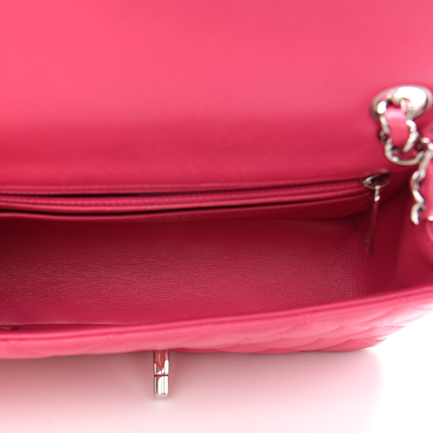 Chanel Lambskin Quilted Mini Rectangular Flap Pink 4 of 9