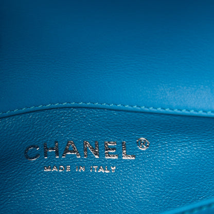 Chanel Patent Quilted Extra Mini Flap Turquoise 6 of 10