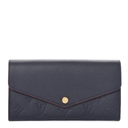 Louis Vuitton Empreinte Sarah Wallet NM Marine Rouge 1 of 9