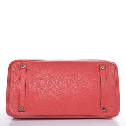 Hermes Taurillon Clemence Birkin 35 Bougainvillea 5 of 33