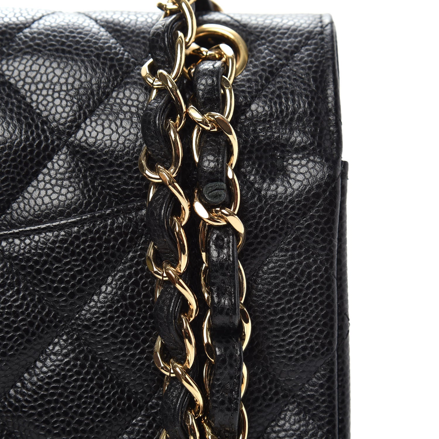 Chanel Caviar Quilted Jumbo Double Flap Black 11 of 15