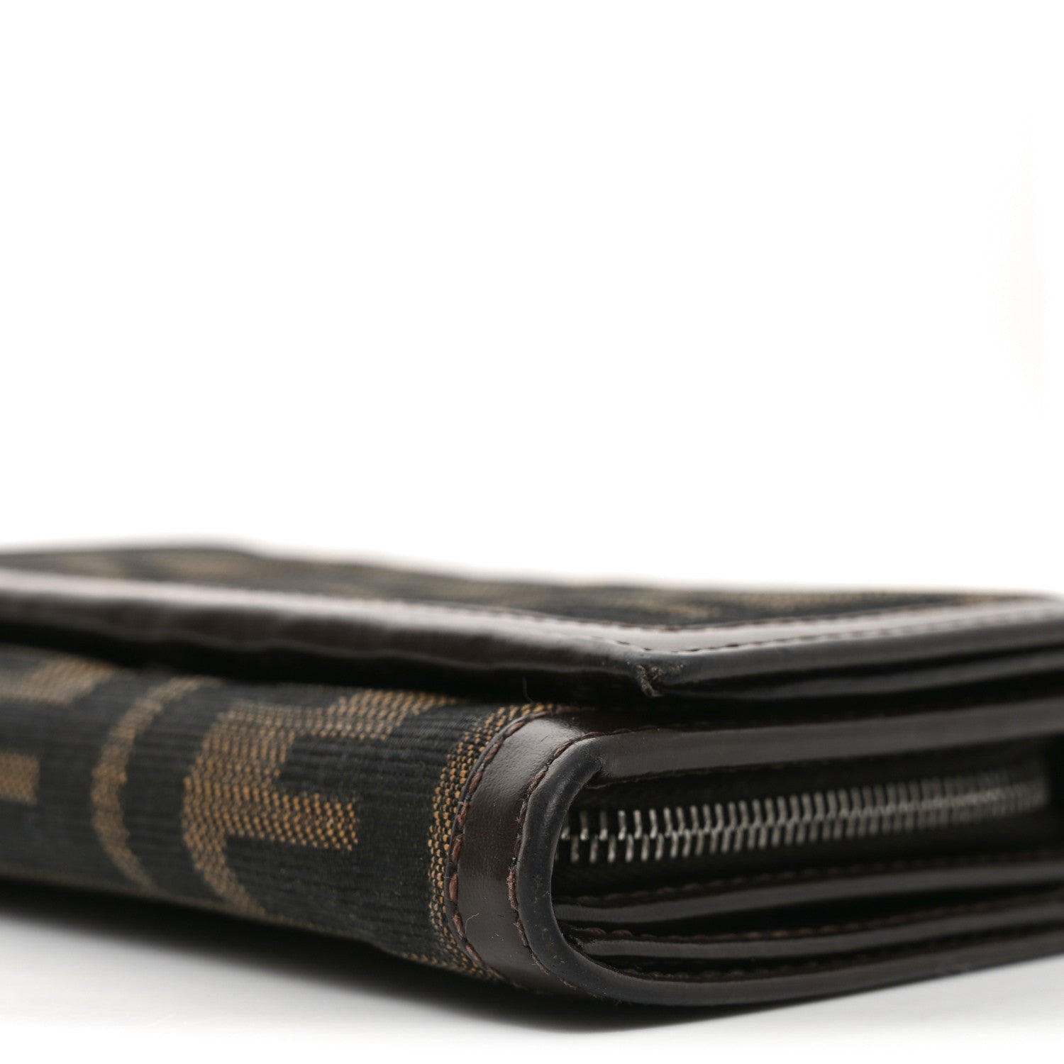 Fendi Zucca Compact Wallet Tobacco 9 of 9