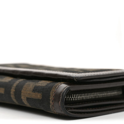 Fendi Zucca Compact Wallet Tobacco 9 of 9