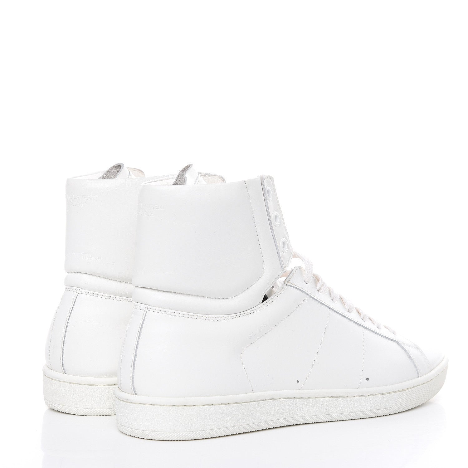 Saint Laurent Calfskin Womens Court Classic SL/01H High Top Sneakers 41 White 4 of 12
