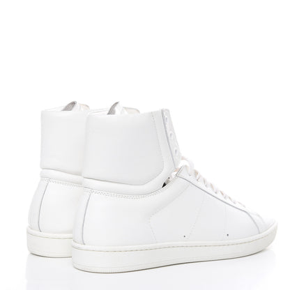 Saint Laurent Calfskin Womens Court Classic SL/01H High Top Sneakers 41 White 4 of 12