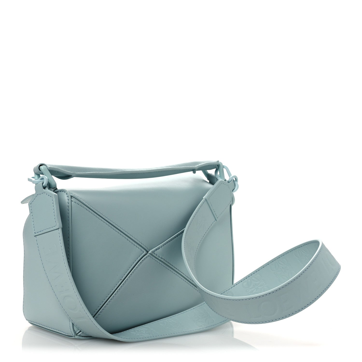 Loewe Calfskin Small Puzzle Bag Aquamarine 3 of 11