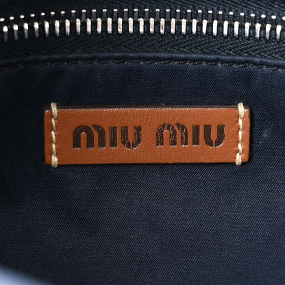 Miu Miu Cotton Crochet Stripe Vertical Tote Bag Multicolor 5 of 11