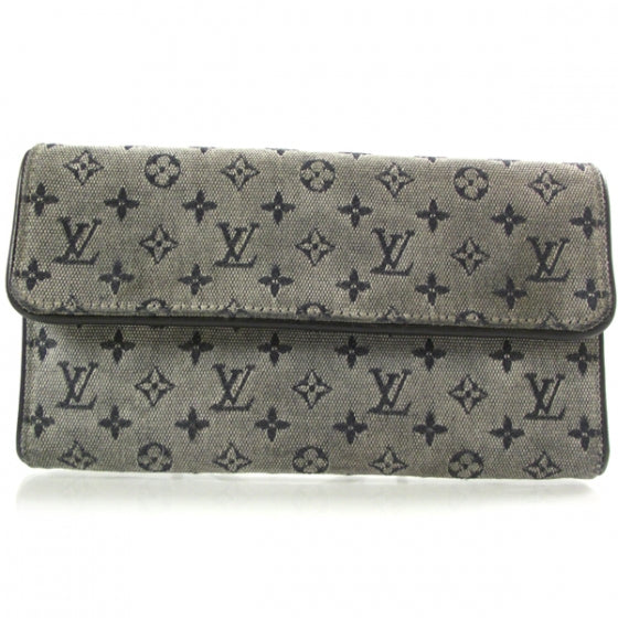 Louis Vuitton Mini Monogram Porte Tresor International Wallet Blue 1 of 8