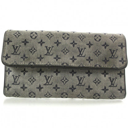 Louis Vuitton Mini Monogram Porte Tresor International Wallet Blue 1 of 8