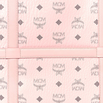 MCM Visetos Medium Delmy Shopper Tote Powder Pink 12 of 13