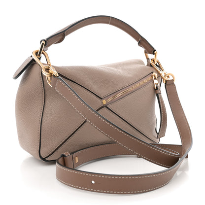 Loewe Grained Calfskin Small Puzzle Bag Sand Mink 3 of 15