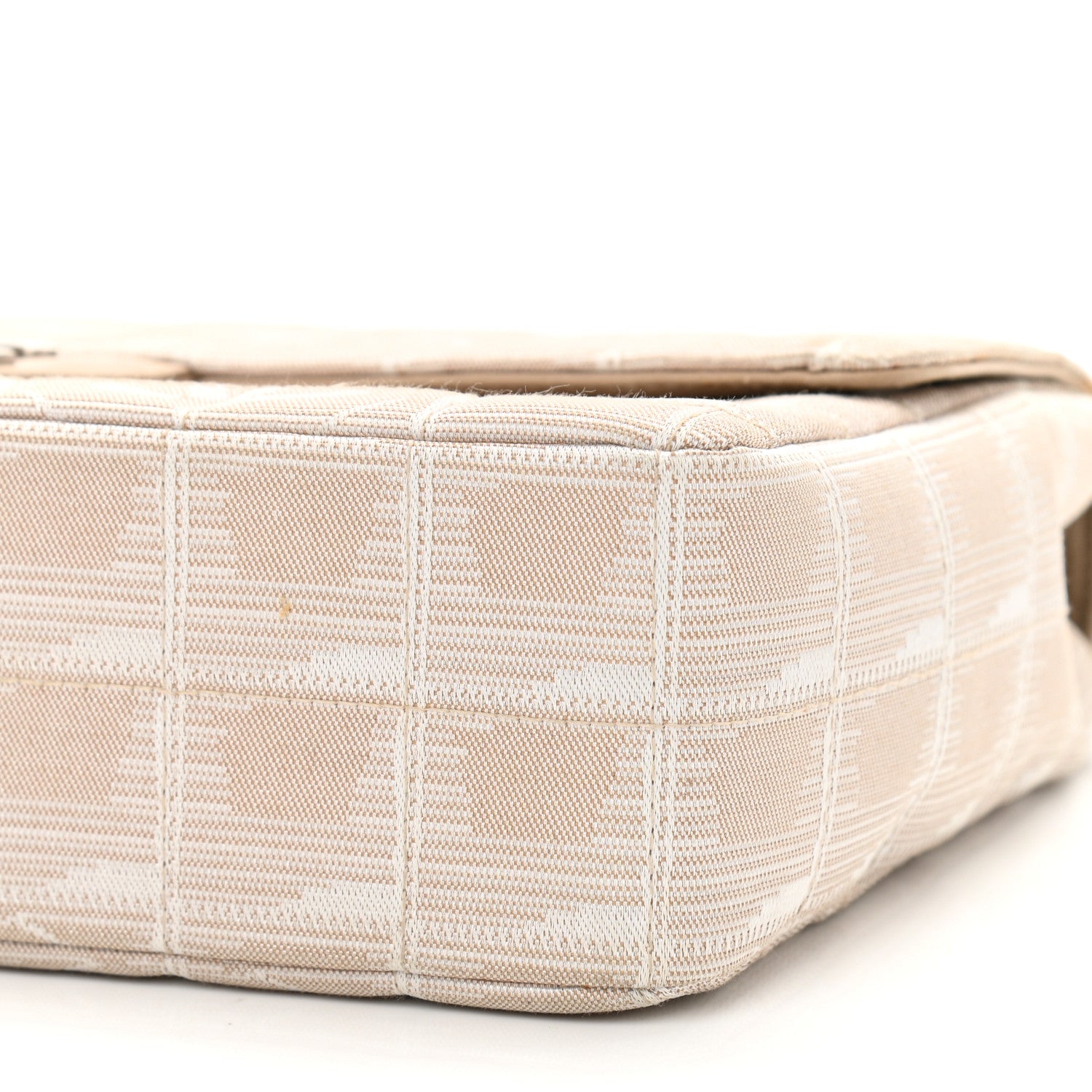 Chanel Nylon Medium Travel Flap Light Beige 10 of 12