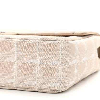 Chanel Nylon Medium Travel Flap Light Beige 10 of 12
