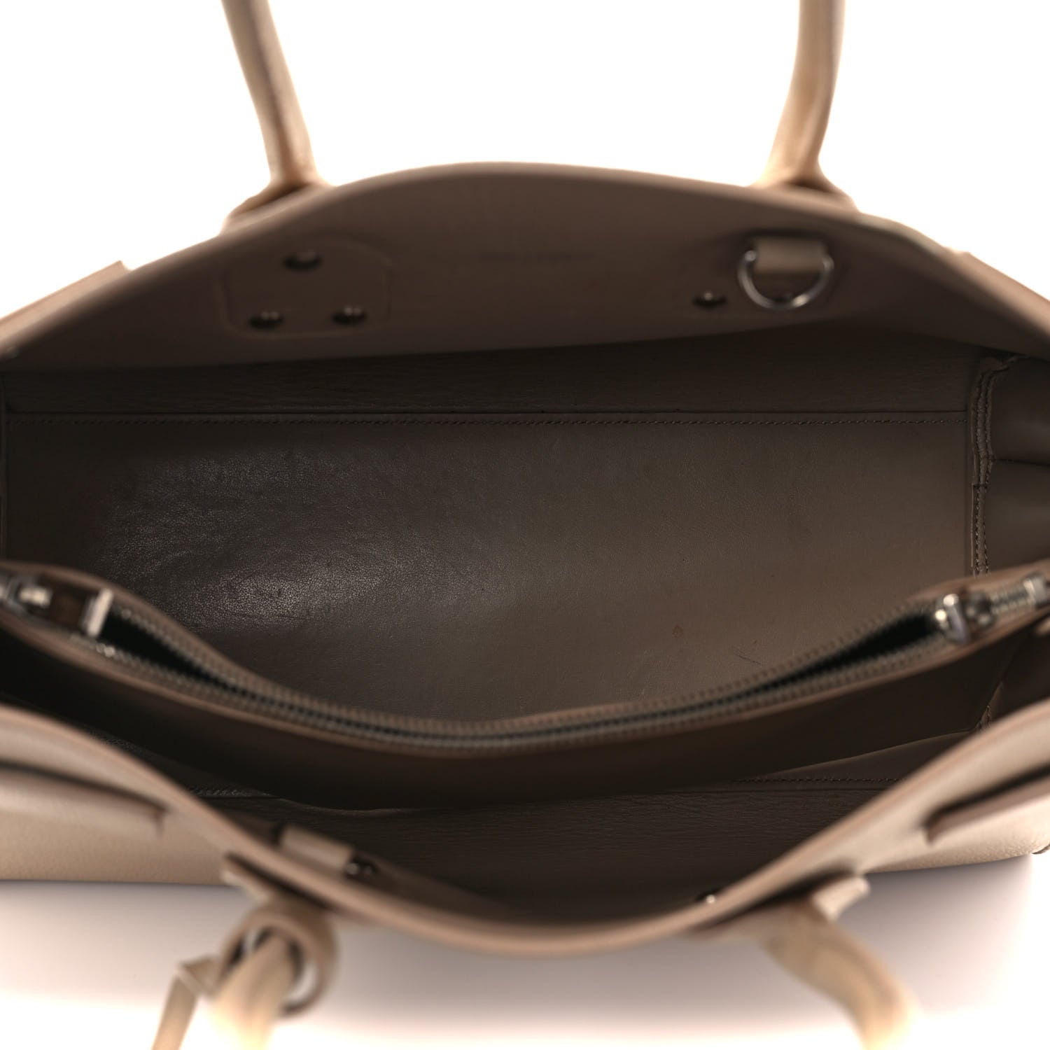 Saint Laurent Grained Calfskin Small Sac De Jour Taupe 5 of 11