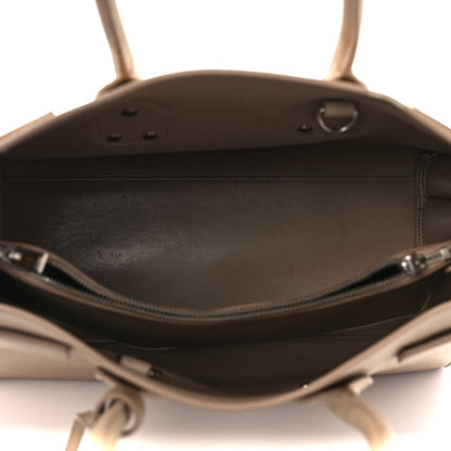 Saint Laurent Grained Calfskin Small Sac De Jour Taupe 5 of 11