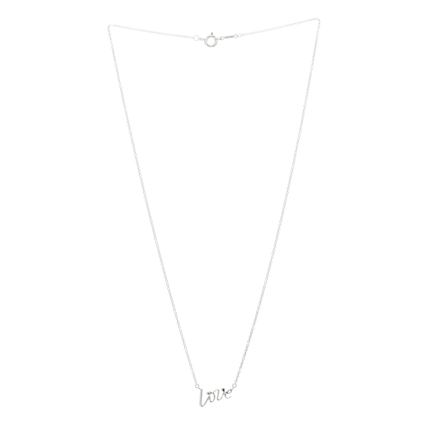 Sterling Silver Paloma Picasso Graffiti Love Pendant Necklace