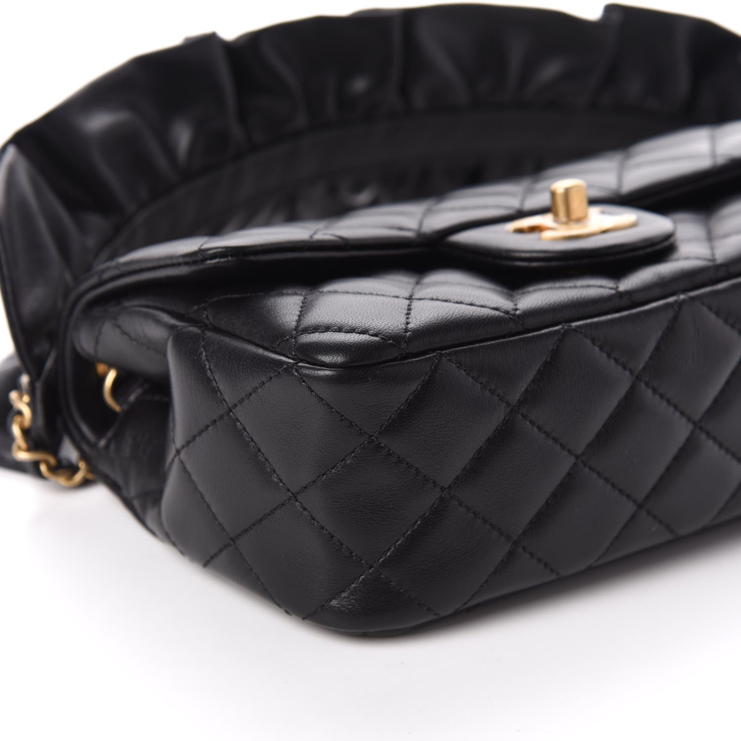 Chanel Lambskin Quilted Mini Romance Rectangular Flap Black 9 of 10