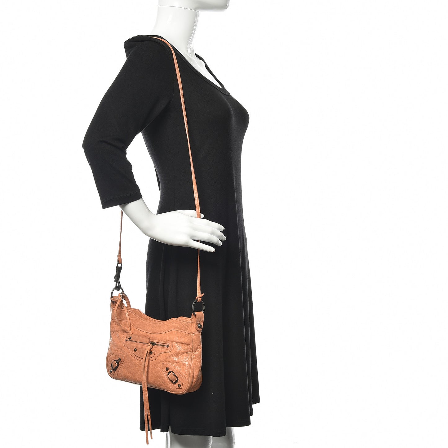 Agneau Classic Hardware Hip Rose Blush
