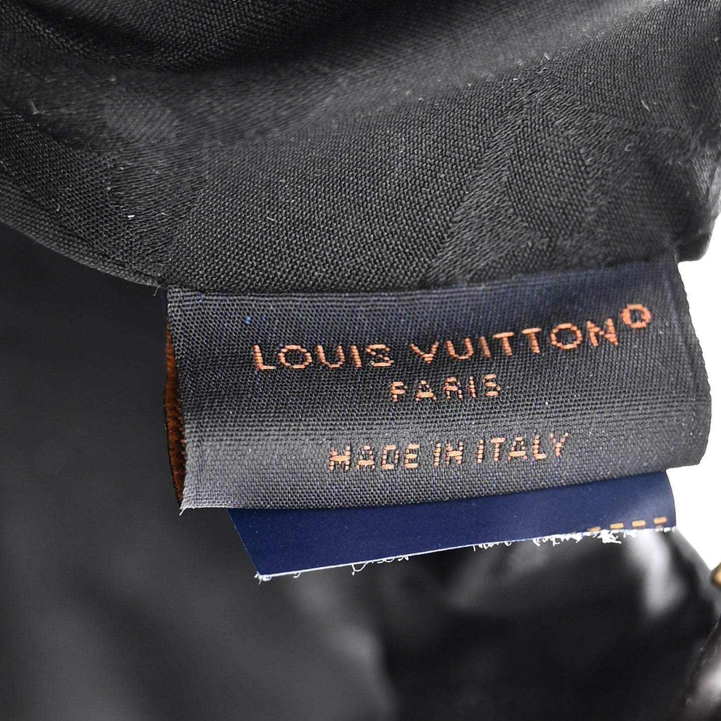 Polyester Silk Monogram LV Get Ready Cap M Black