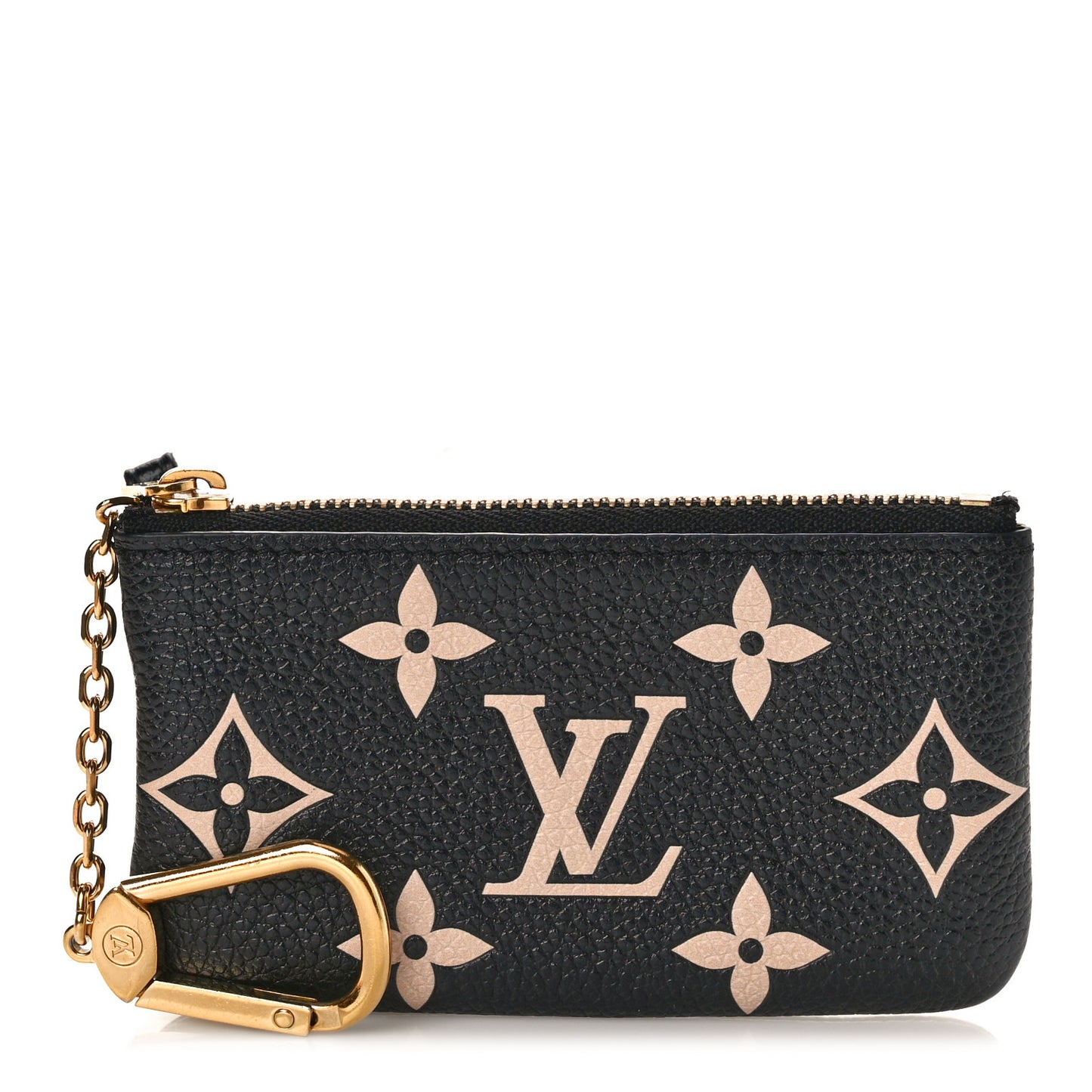 Empreinte Monogram Giant Key Pouch Black Beige