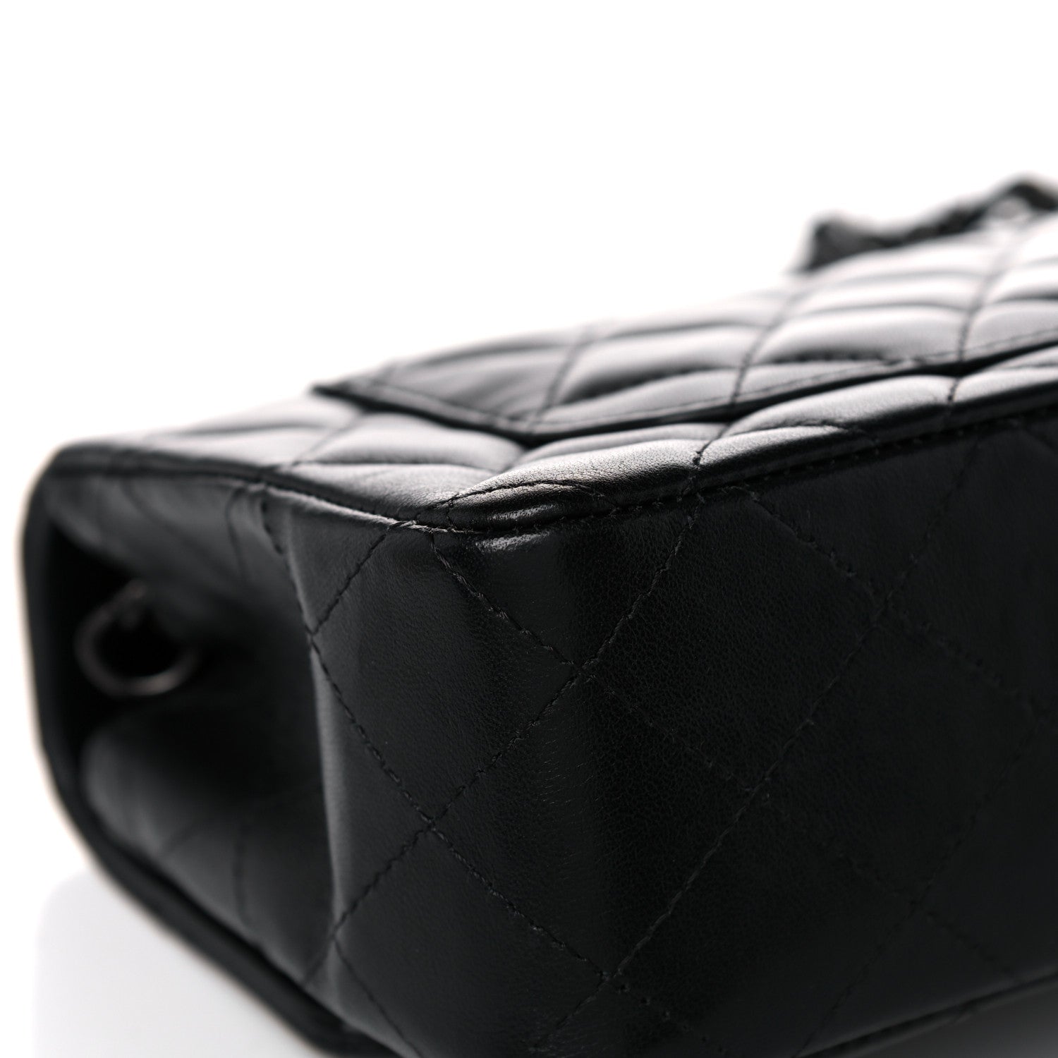 Chanel Lambskin Quilted Mini Rectangular Flap So Black 10 of 14