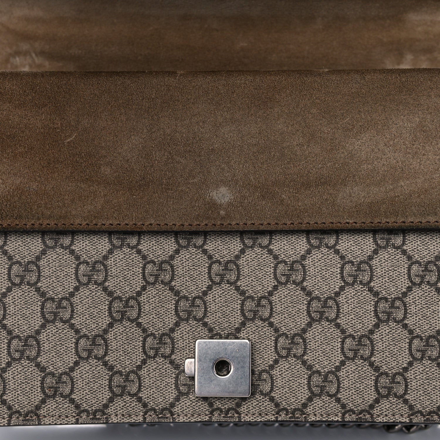 Gucci GG Supreme Monogram Small Dionysus Shoulder Bag Taupe 7 of 8