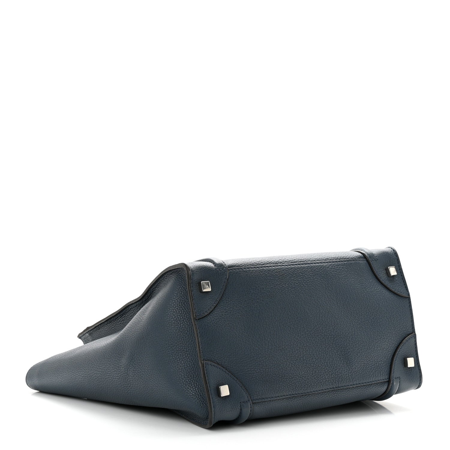 Celine Drummed Calfskin Mini Luggage Orage 4 of 9