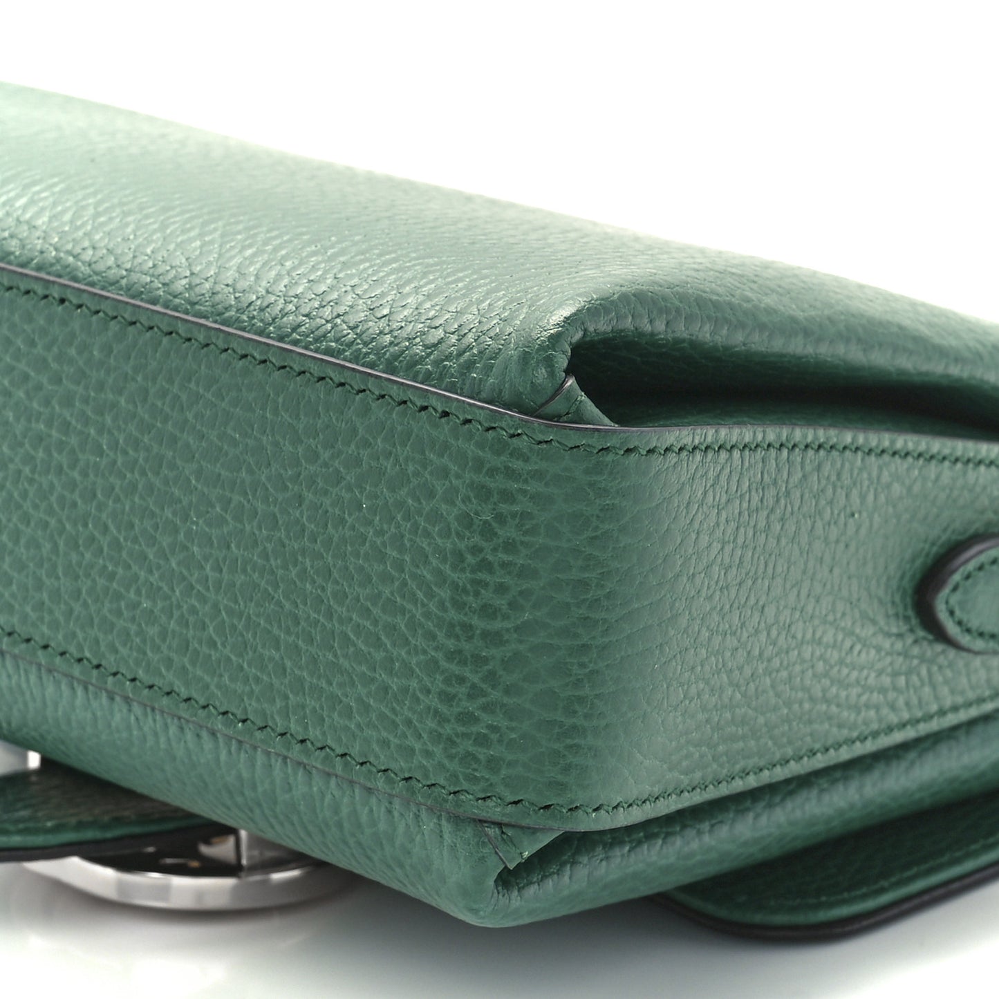 Dollar Calfskin Interlocking G Crossbody Bag Emerald