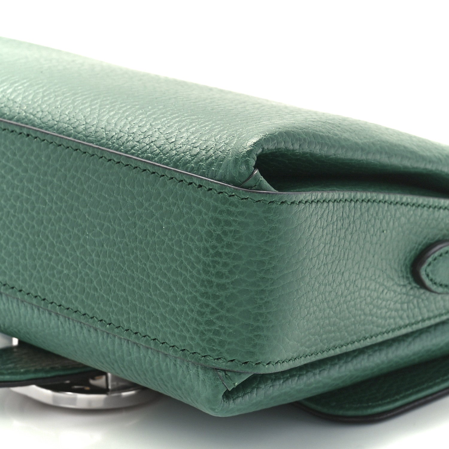 Gucci Dollar Calfskin Interlocking G Crossbody Bag Emerald 12 of 12