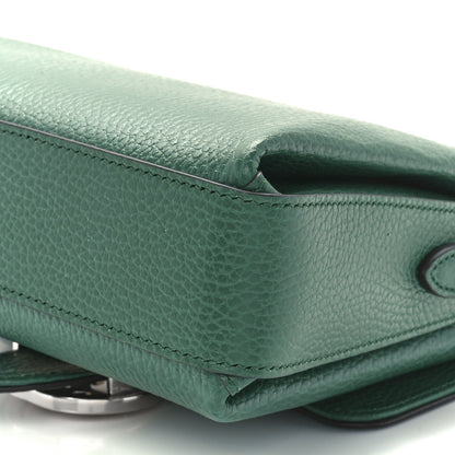 Gucci Dollar Calfskin Interlocking G Crossbody Bag Emerald 12 of 12