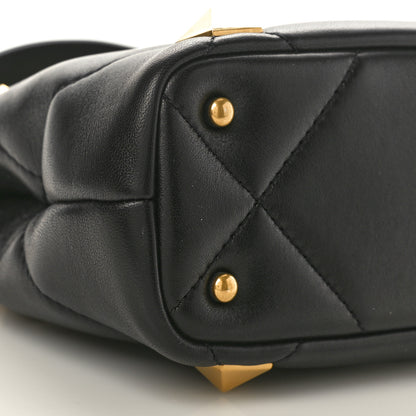 Valentino Garavani Nappa Mini Roman Stud The Handle Bag Black 8 of 9