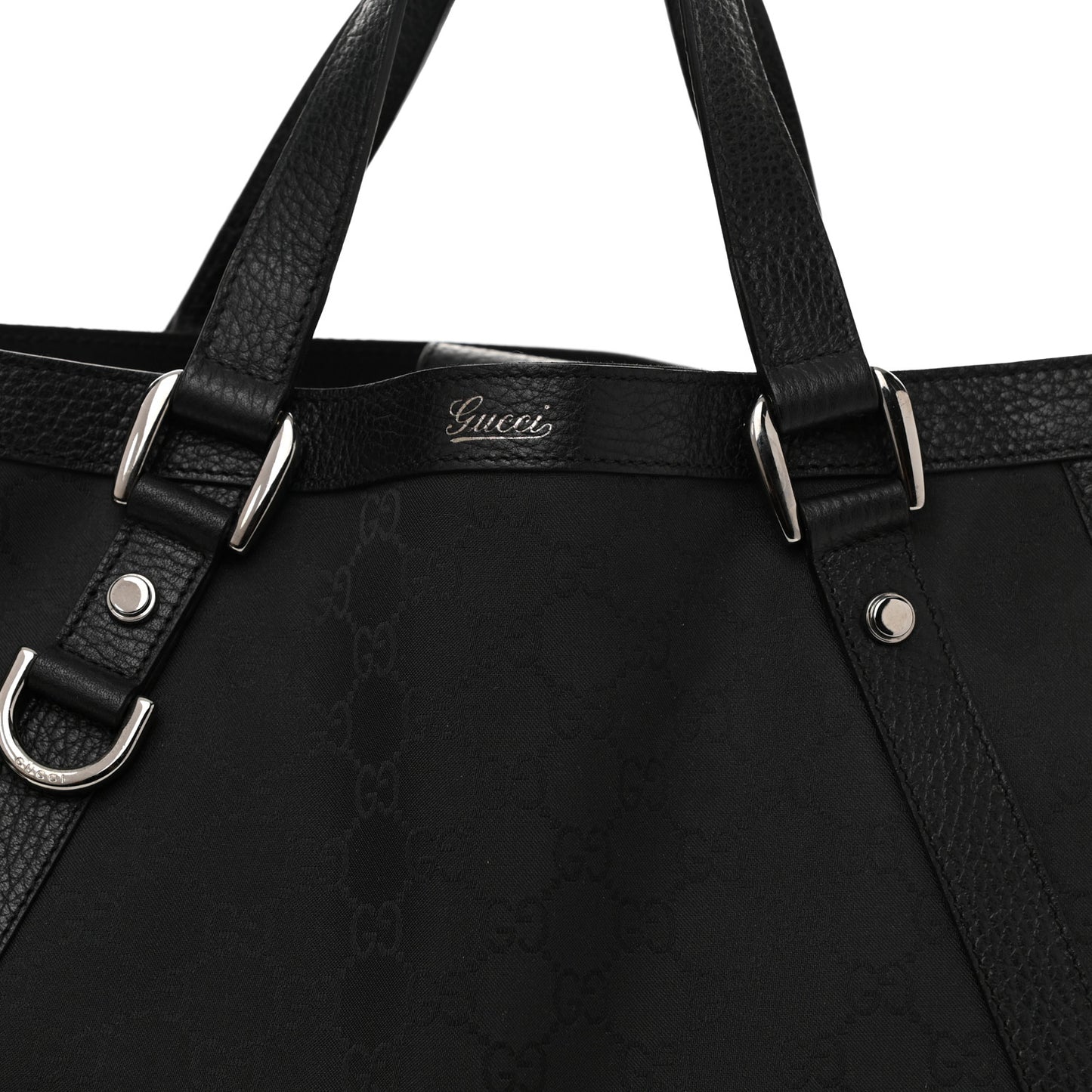 Monogram Medium Abbey Convertible Tote Black