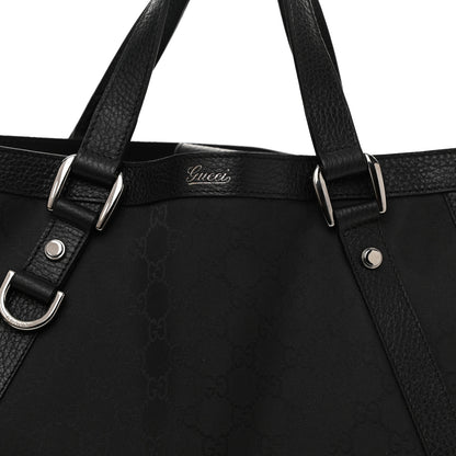 Gucci Monogram Medium Abbey Convertible Tote Black 10 of 10