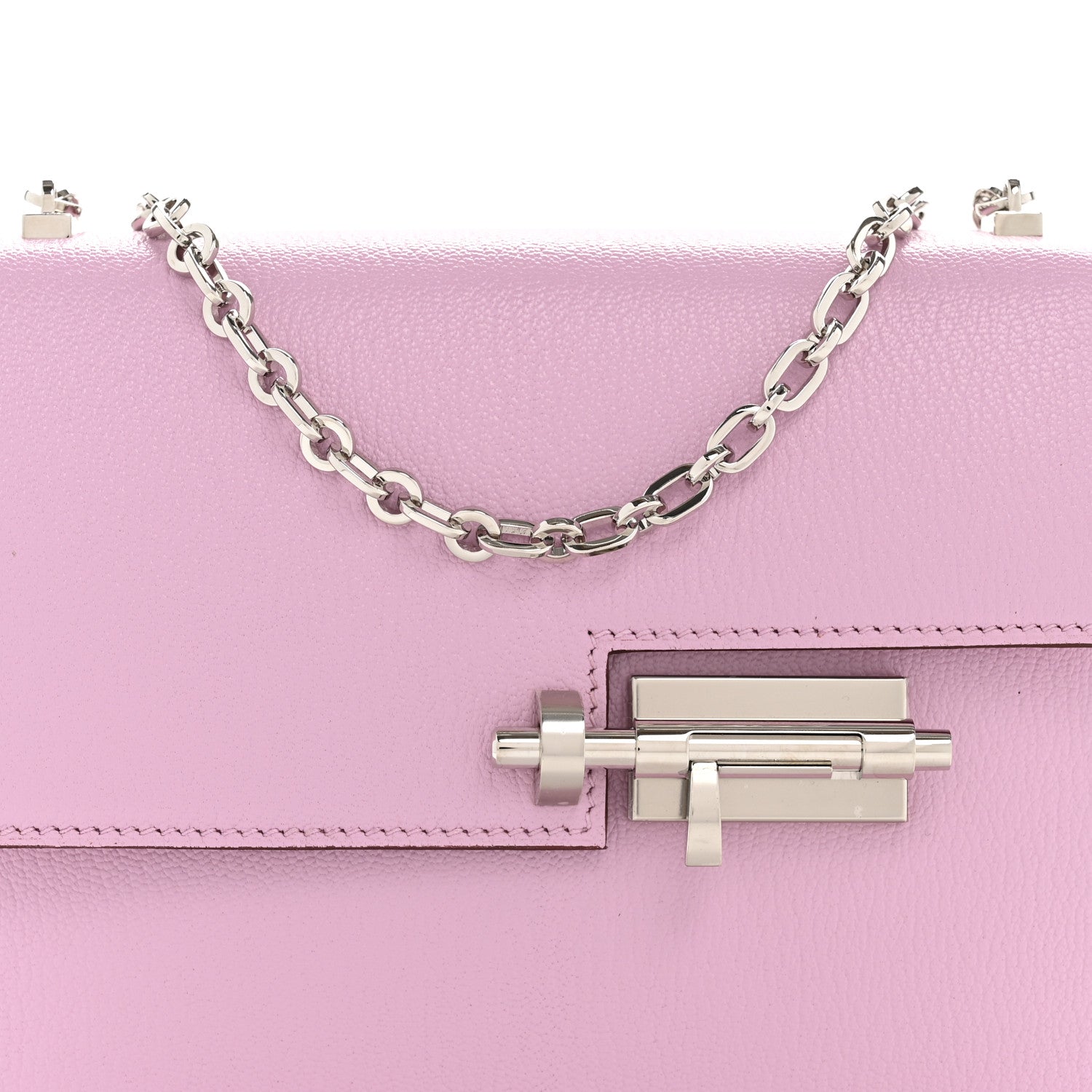 Hermes Chevre Mysore Mini Verrou Chaine Bag Mauve Sylvestre 8 of 12