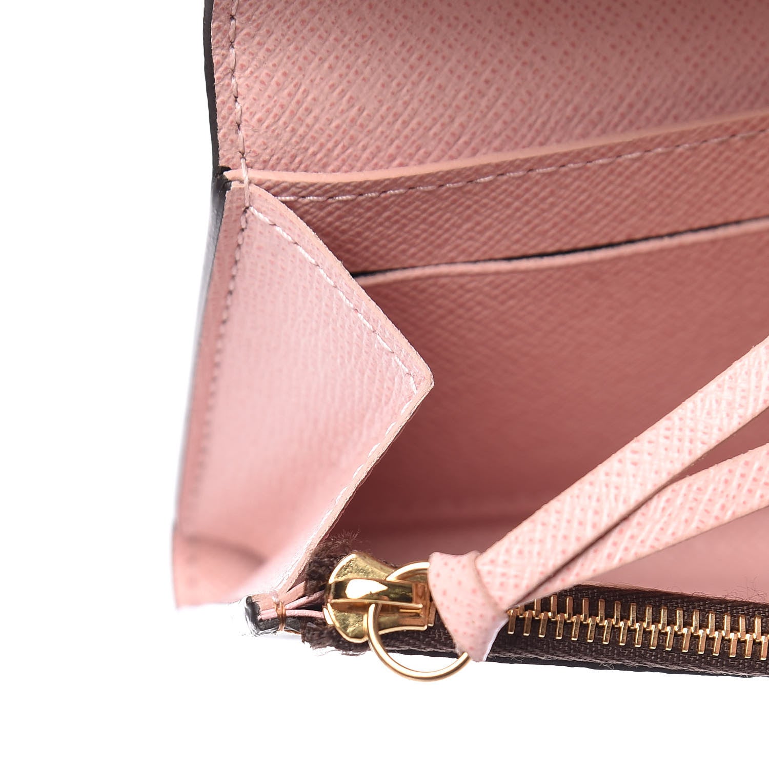 Louis Vuitton Damier Ebene Rosalie Coin Purse Rose Ballerine 9 of 9