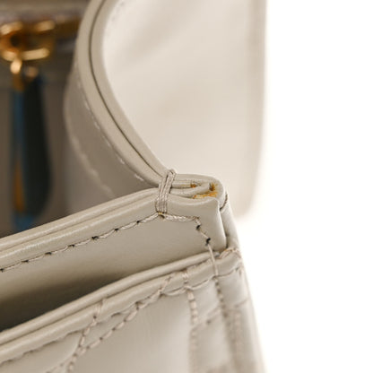 Salvatore Ferragamo Calfskin Quilted Gancini Flap Bag Peony 7 of 11
