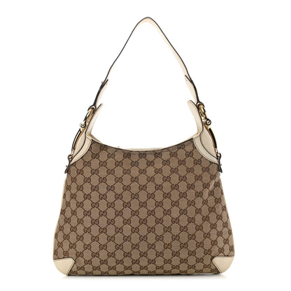 Gucci Monogram Creole Hobo Ivory 1 of 17