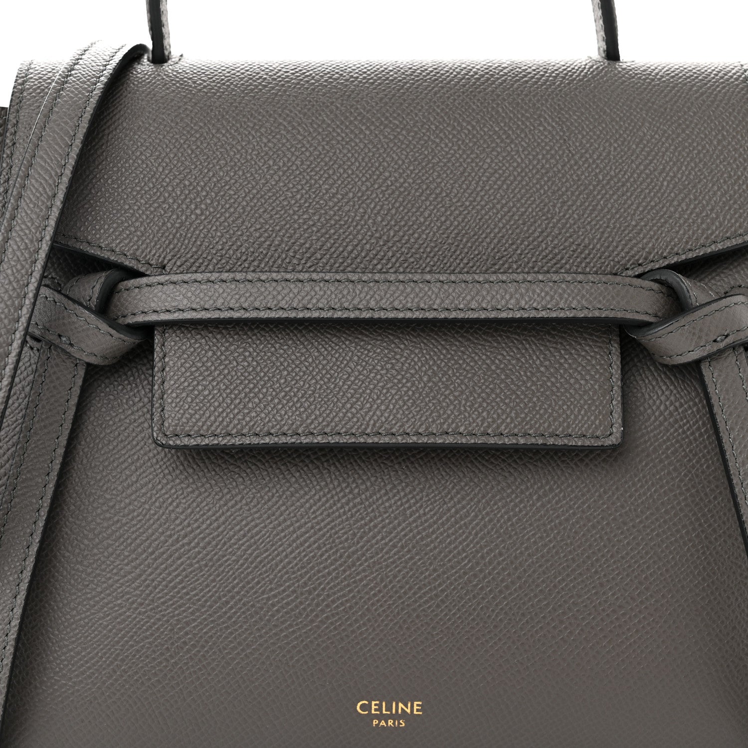 Celine Grained Calfskin Nano Belt Bag Grey 8 of 10