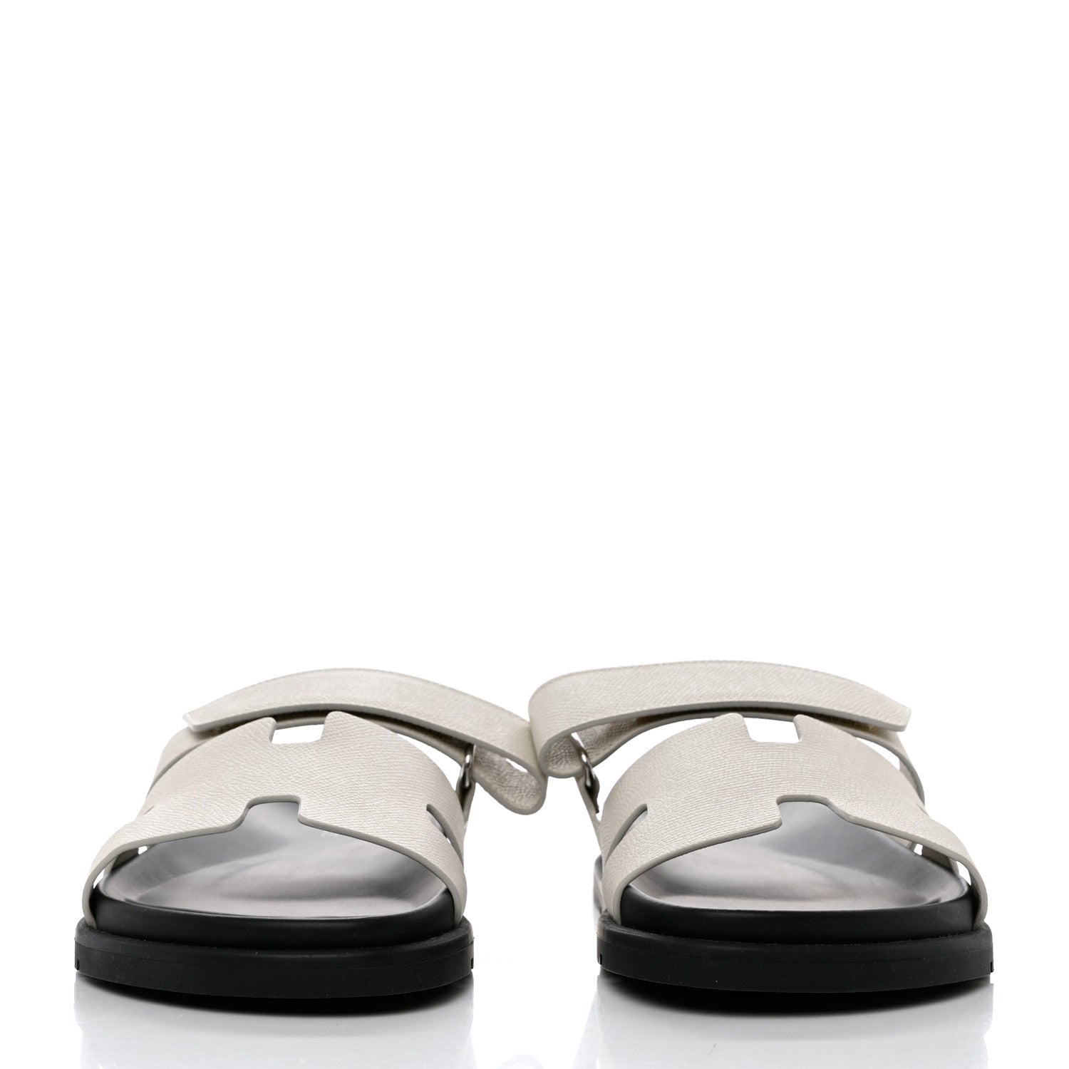 Hermes Epsom Chypre Sandals 40 Beige Glaise 2 of 9