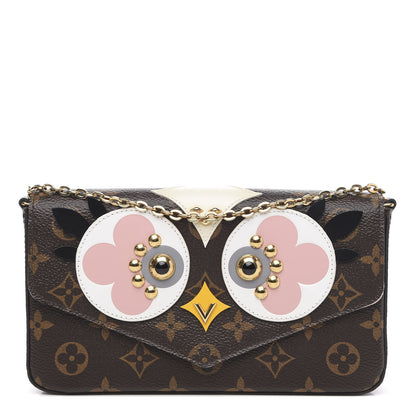Louis Vuitton Monogram Lovely Birds Pochette Felicie Chain Wallet 1 of 15