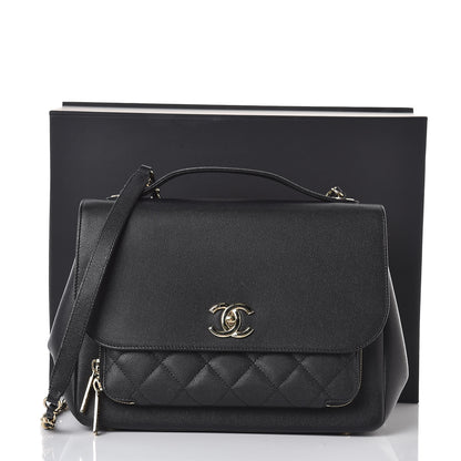 Chanel Caviar Quilted Large Business Affinity Flap Black 8 of 8