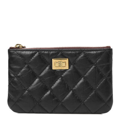 Chanel Aged Calfskin Quilted Small Reissue Cosmetic Case Black 1 of 7