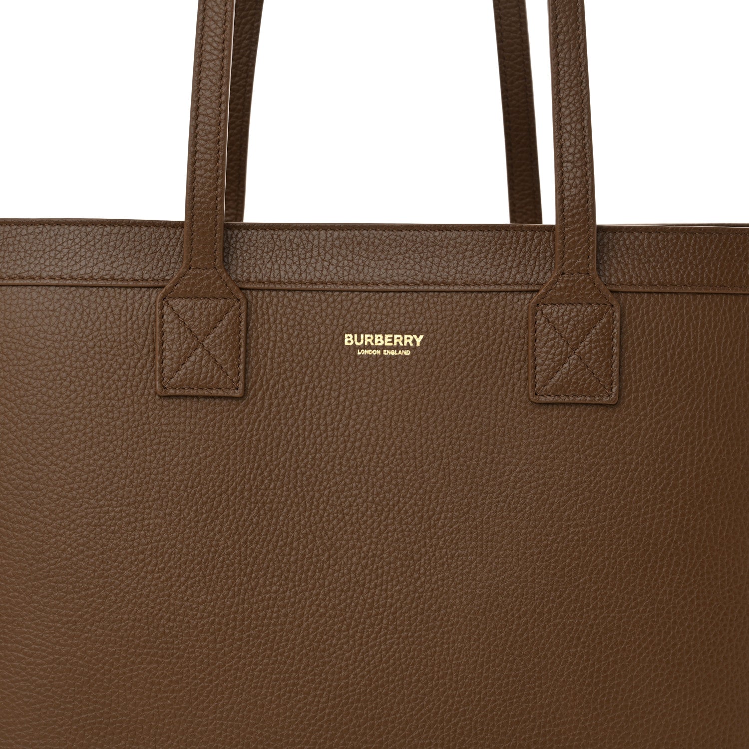 Burberry Grainy Calfskin Medium London Tote Bag Earth 8 of 11