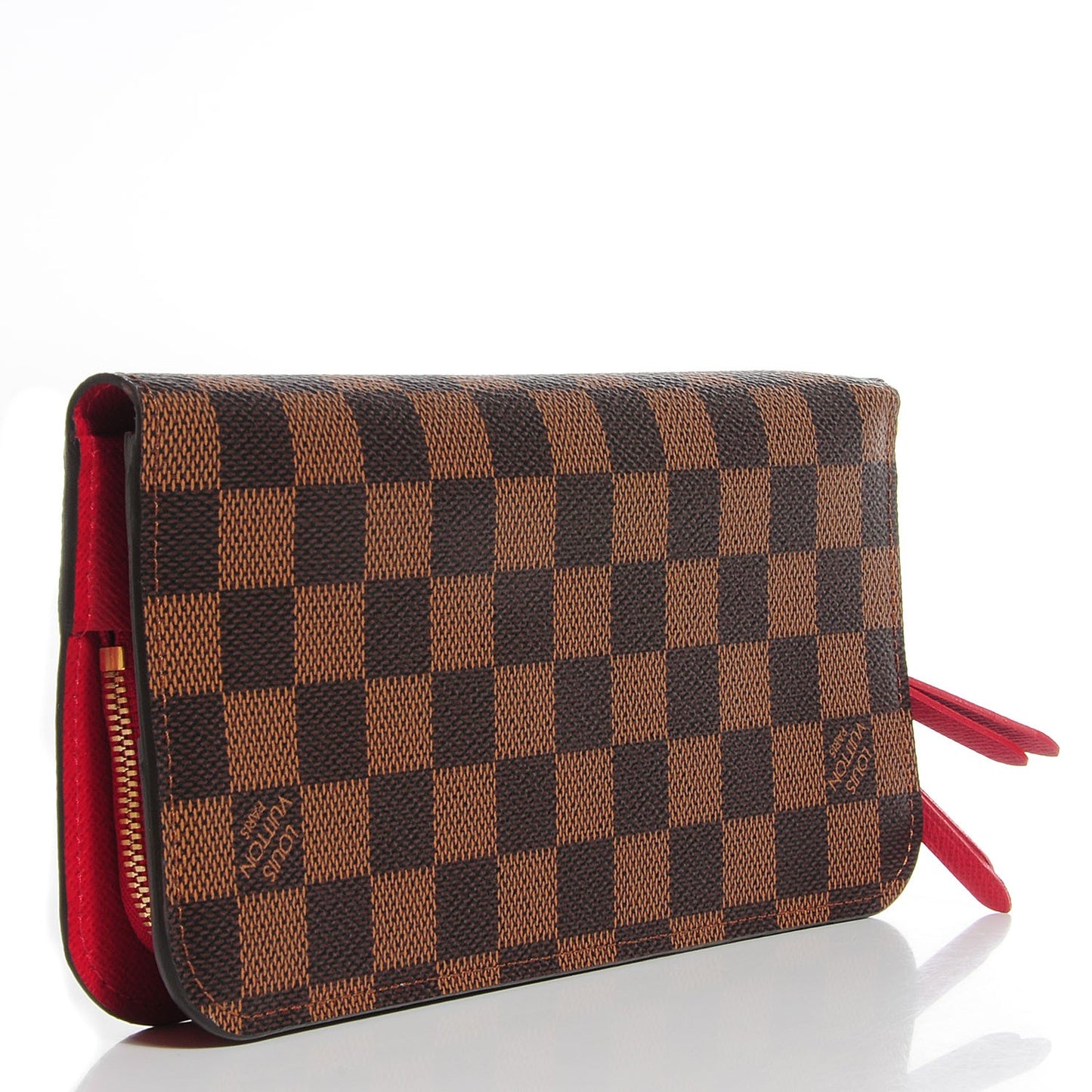 Damier Ebene Insolite Wallet Red