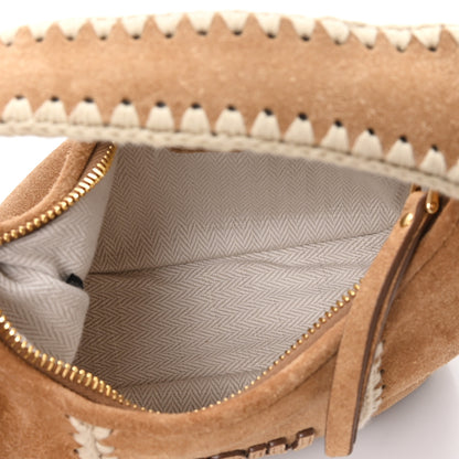 Miu Miu Camoscio Crochet  Wander Hobo Cannella 4 of 9