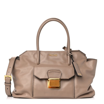 Miu Miu Vitello Soft Tote Cammeo 1 of 20