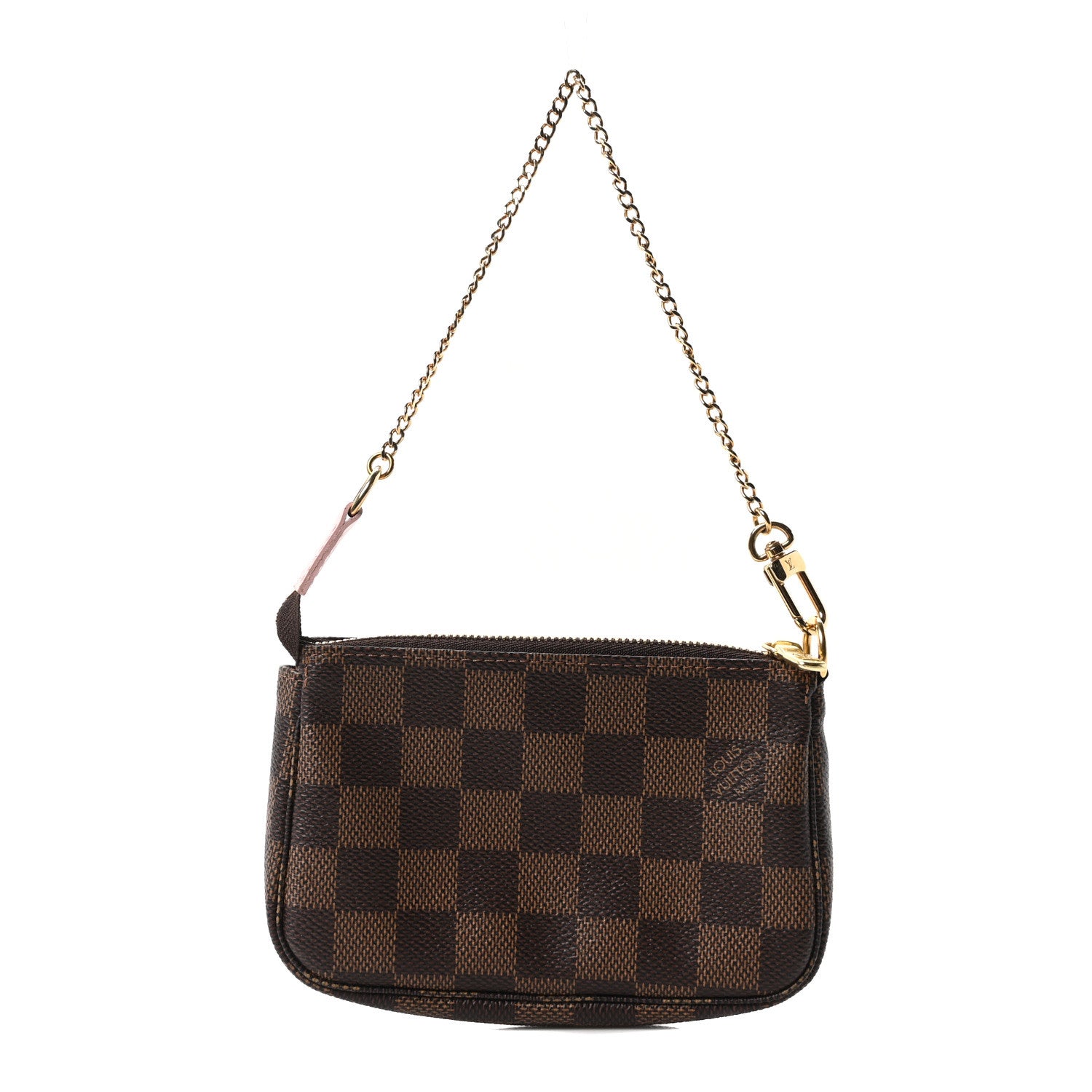 Louis Vuitton Damier Ebene 2020 Christmas Animation Big Wheel Mini Pochette Accessories Rose Ballerine 1 of 10