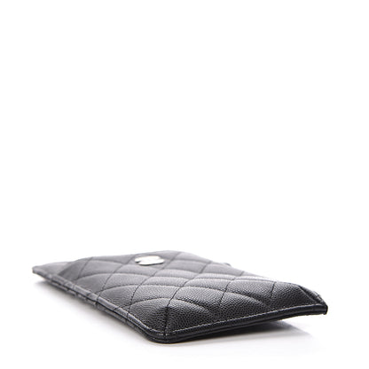 Chanel Caviar Quilted Classic Flat Wallet Pouch Black 4 of 8