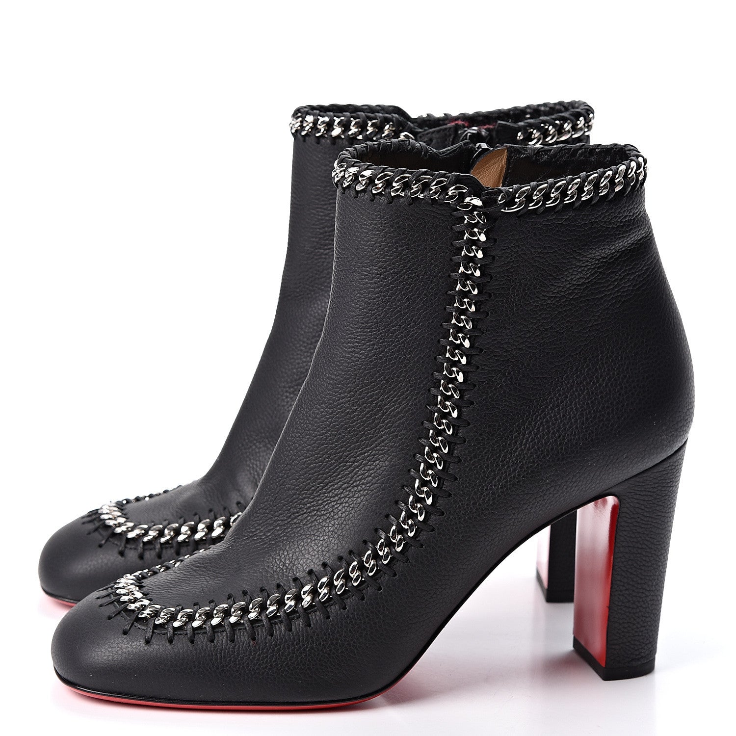 Christian Louboutin Calf Morphee Catena Bontina 85 Booties 40 Black 3 of 8