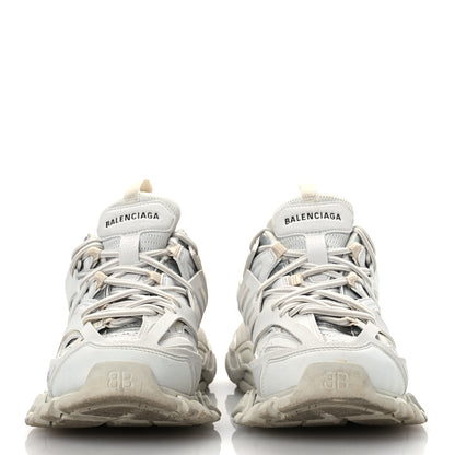 Balenciaga Rubber Mesh Fabric Monocolor Recycled Sole Womens Track Sneakers 38 White 3 of 13